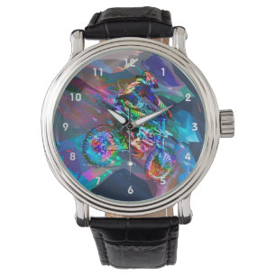 Super Crayon Coloured Dirt Bike Downhill Watch