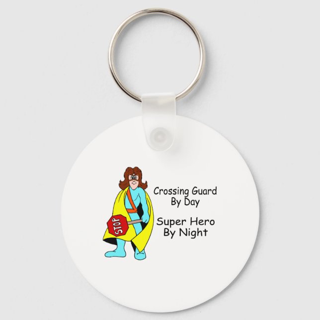 Super Crossing Guard Key Ring (Front)