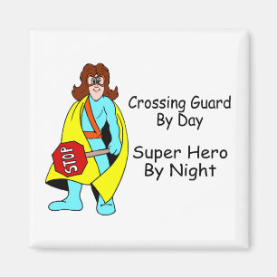 Super Crossing Guard Magnet