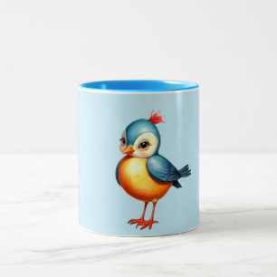 Super Cute Blue Bird Mug