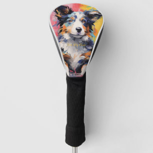 Super Cute Border Collie Dog Puppy 003 - Xeno Luci Golf Head Cover