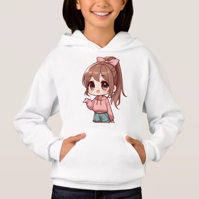 Super Cute Cartoon Girl (Front)