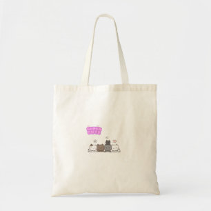 super cute cat tote bag