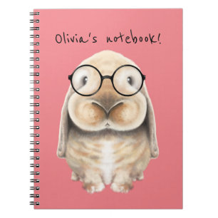 Super Cute Clever Bunny Notebook