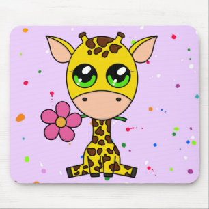 Super Cute Colourful "Giraffe" themed Mousepad