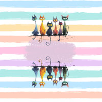 Super Cute Crazy Cat Name Frame Design on this