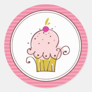 Super Cute Cupcake Stickers