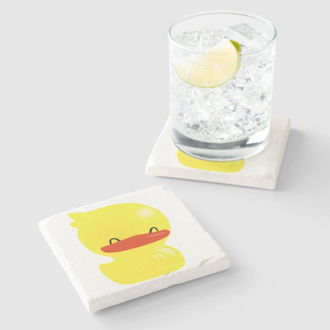 Super Cute Ducky Stone Coaster (Side)