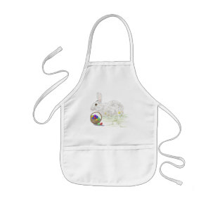 Super Cute Easter Bunny Kids Apron