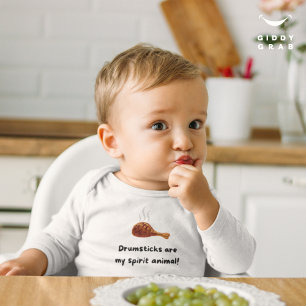 Super Cute & Funny Thanksgiving Holiday Quote  Baby Bodysuit