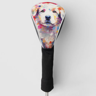 Super Cute Great Pyrenees Dog Puppy 001 - Xeno Luc Golf Head Cover