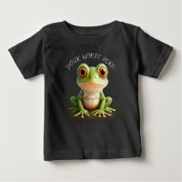Super Cute Green Frog Cartoon Edit Text
