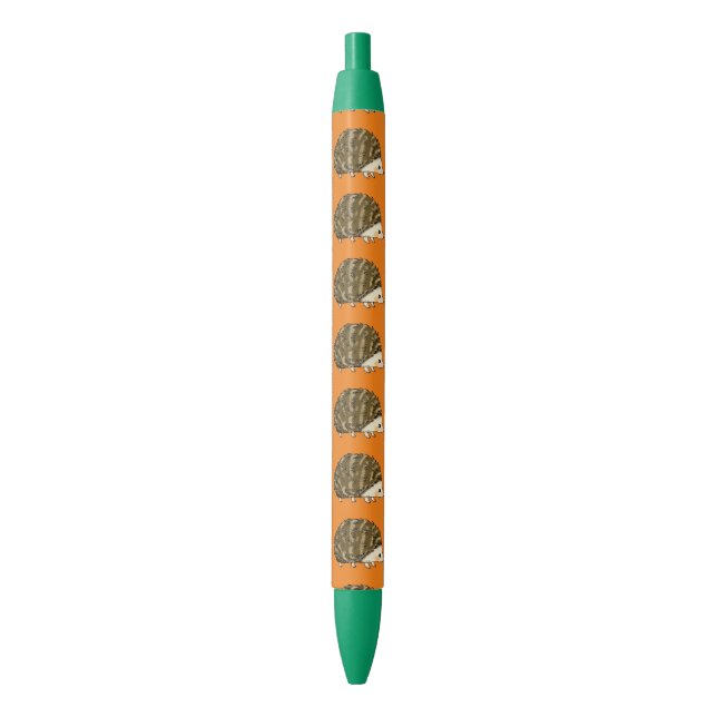 super cute hedgehog black ink pen (Front Vertical)