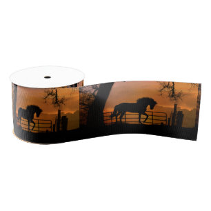 Super Cute Horse Ribbon Grosgrain Ribbon