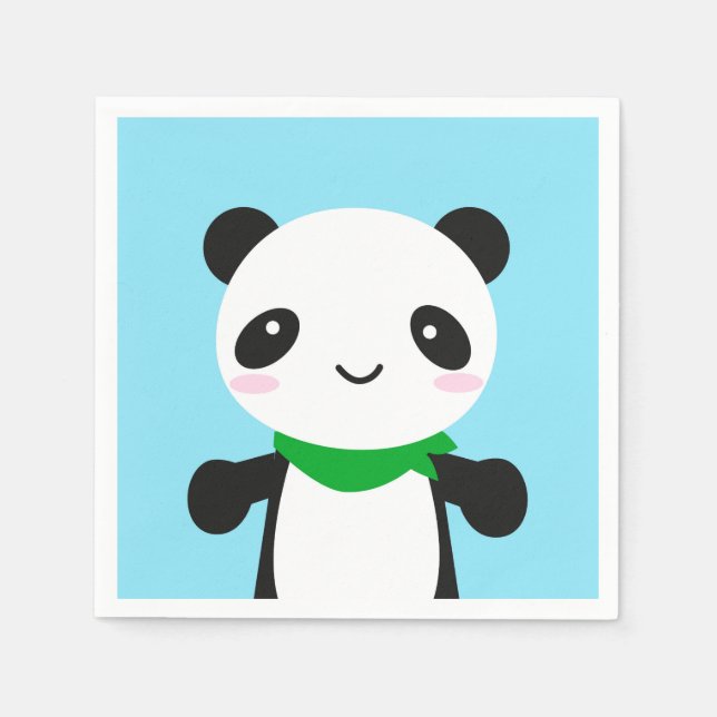 Super Cute Kawaii Panda Napkin (Front)
