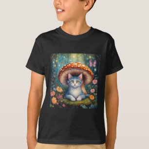 Super Cute Light Cat Sticker T-Shirt