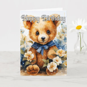 Super Cute Little Teddy Bear Card