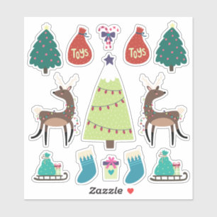 Super cute mixed Christmas set featuring deers