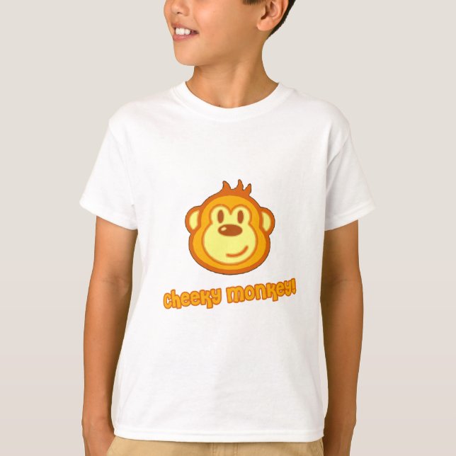 Super Cute Monkey T-Shirt (Front)