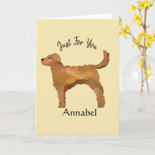Super Cute Personalised Golden Doodle Card