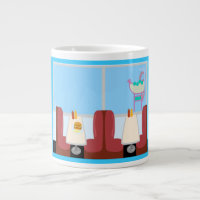 Super Cute Retro Fifties Diner Cartoon Art