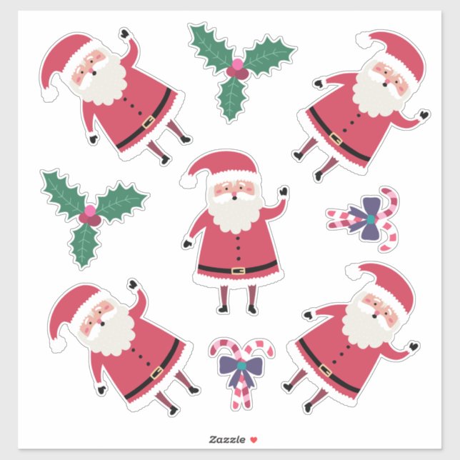 Super cute Santa, Christmas themed (Sheet)