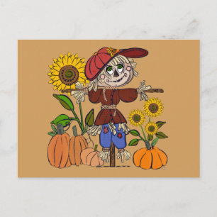 Super Cute Scarecrow Postcard
