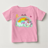 Super Cute Unicorn and Rainbow Personalised
