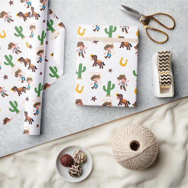 Super Cute Western Wrapping Paper (Super Cute Western Wrapping Paper)