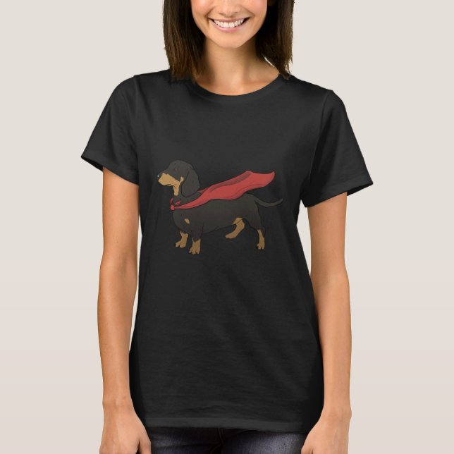 Super Dachshund T-Shirt (Front)