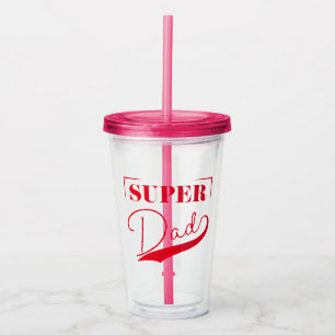 Super Dad Acrylic Tumbler