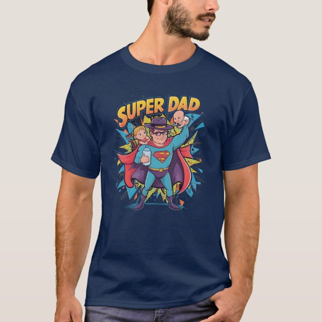 Super Dad & Baby Fathers Day Tee (Front)