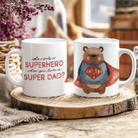 Super Dad Bear Mug – Father's Day Gift from Kids