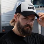 Super Dad | Black And White Dad Trucker Hat<br><div class="desc">Give Dad something he'll love this Father's Day! Show your appreciation for the superhero in your life with our Super Dad Trucker Hat. This timeless black and white design is sure to make any dad look their best. Get it now before stocks run out!</div>