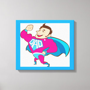 SUPER DAD CANVAS PRINT