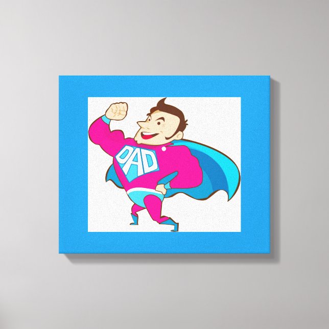 SUPER DAD CANVAS PRINT (Front)