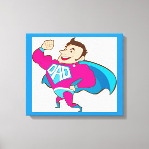 SUPER DAD CANVAS PRINT