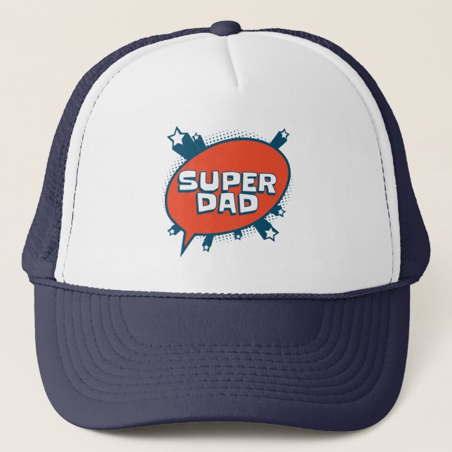 Super Dad Comic Bubble Hat (Front)