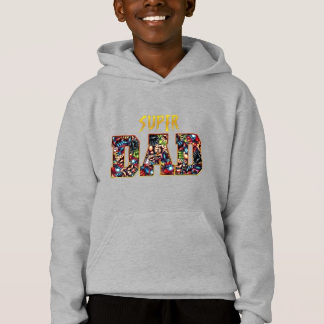 Super Dad – Comic Hero Power Design (Front)