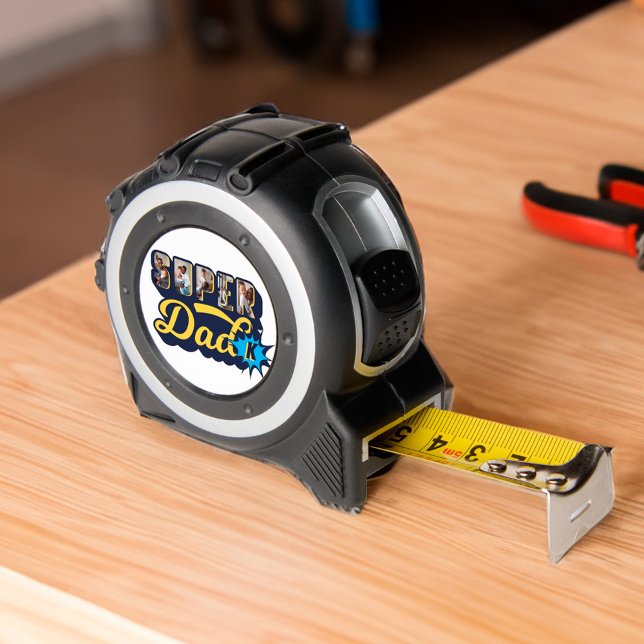 Super Dad Custom Photos Superhero Monogram 1 (Super Dad Custom Photos Superhero Monogram Tape Measure)