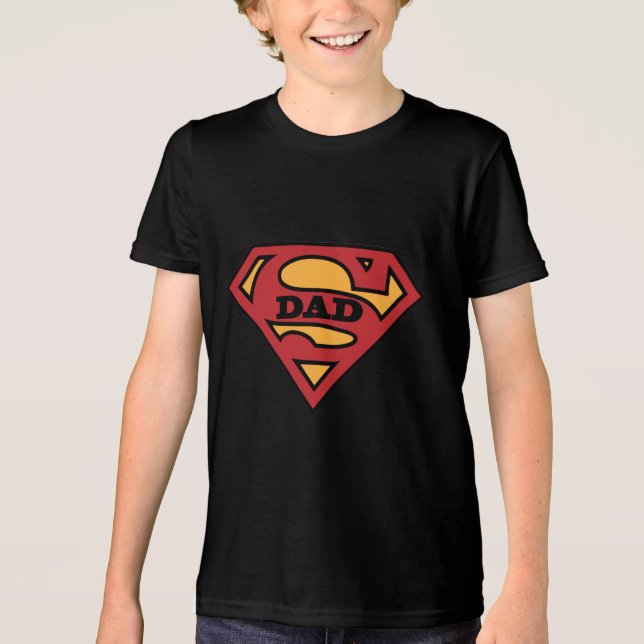 Super Dad Emblem Tri-Blend Shirt (Front)