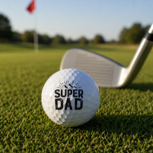 'Super Dad' Father's Day, Fun Birthday Gift Golf Balls