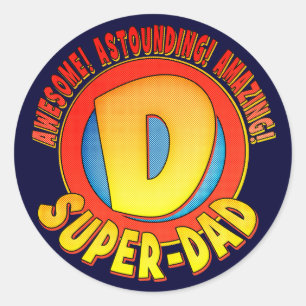 Super Dad Father's Day Stickers