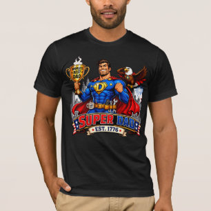 Super Dad Father's Day Superhero Comic Gift T-Shirt