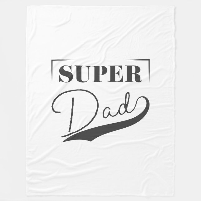 Super Dad Fleece Blanket (Front)