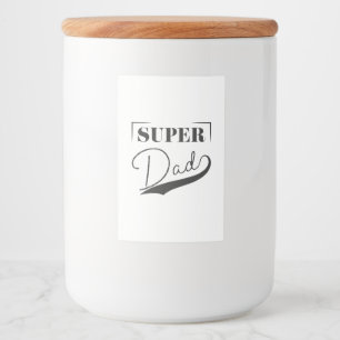 Super Dad Food Label