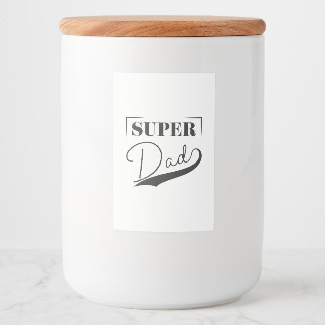 Super Dad Food Label (Front)