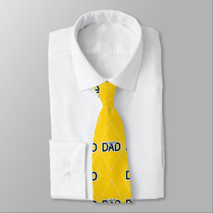 Super Dad Gift for Father Yellow  Tie