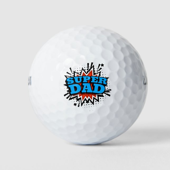 Super Dad Golf Balls (Front)