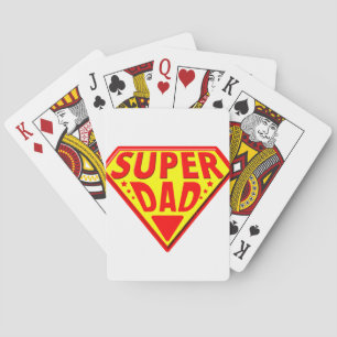 Super Dad - Happy Fathers Day Playing Cards